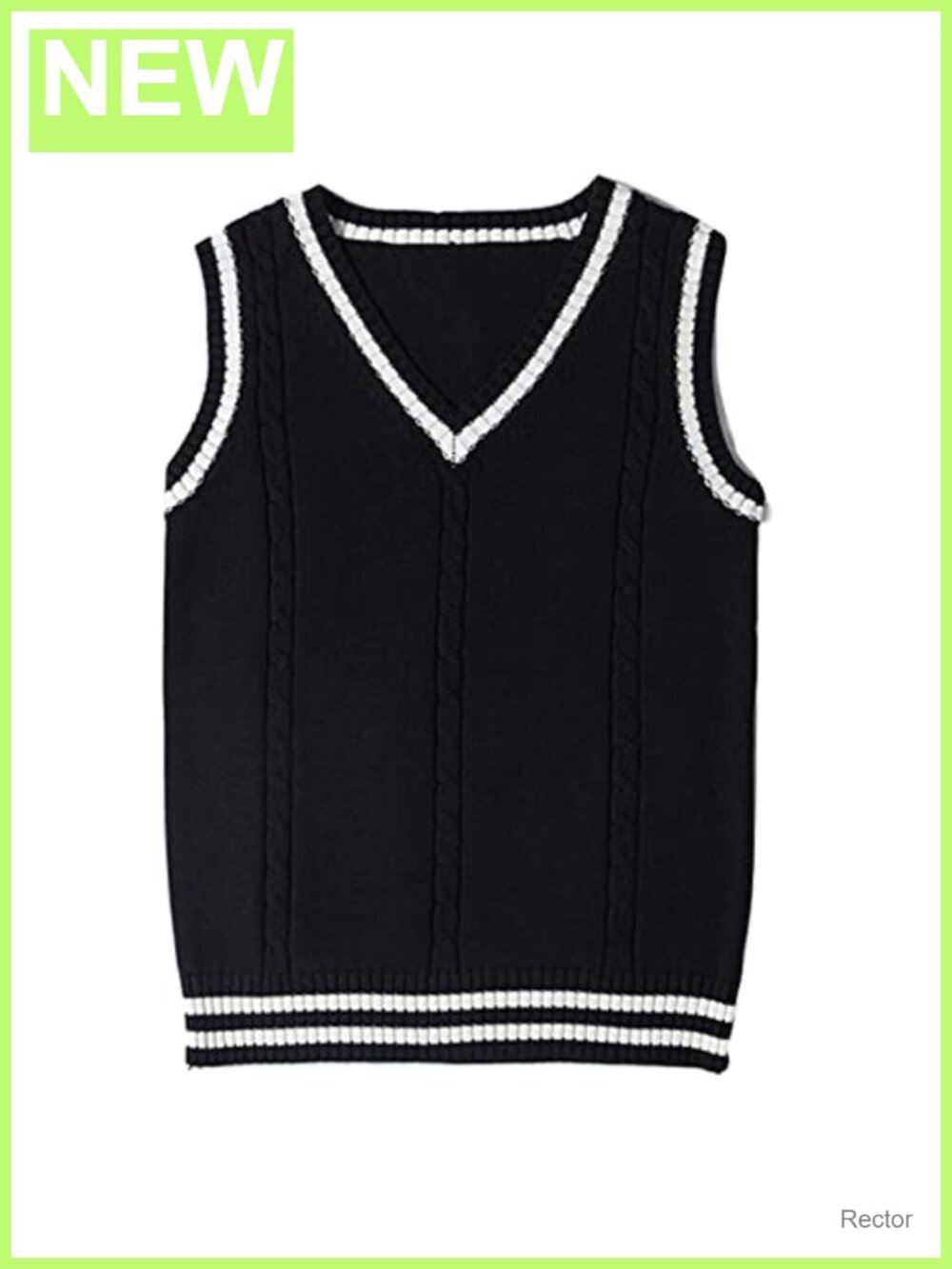 Womens V Neck Sweater Vest Sleeveless Knit Pullover Tank Top School Uniform